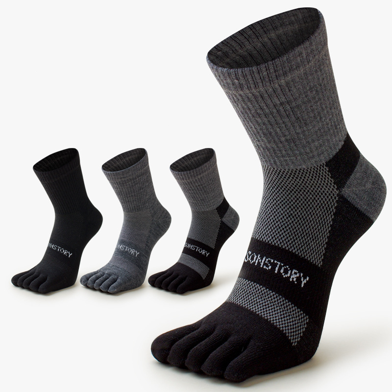 Toe Sock Split - 5 أزواج من الجوارب الرجالية السميكة
