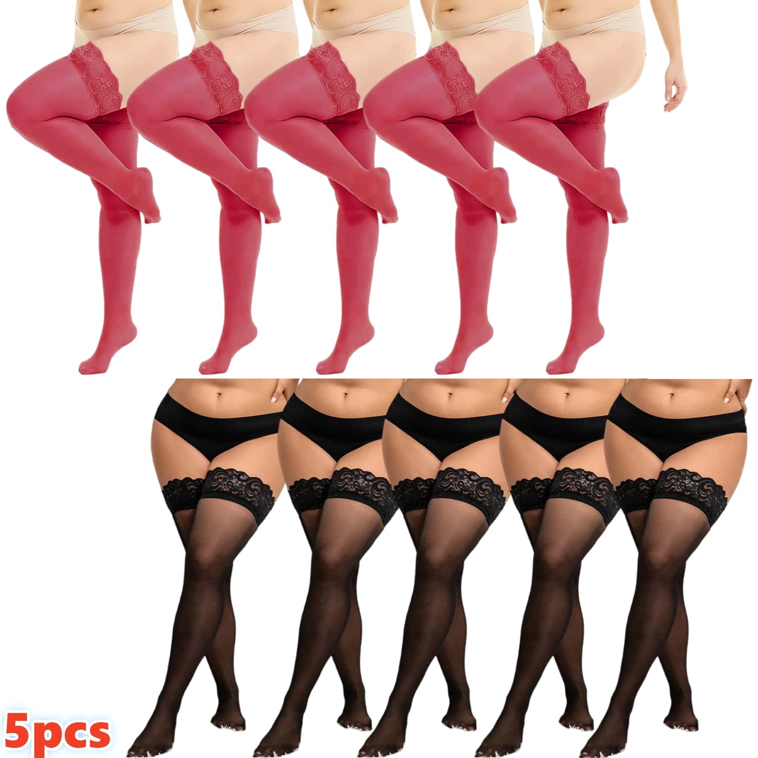 Thigh High Sock Stay Up - جوارب نسائية طويلة فوق الركبة من