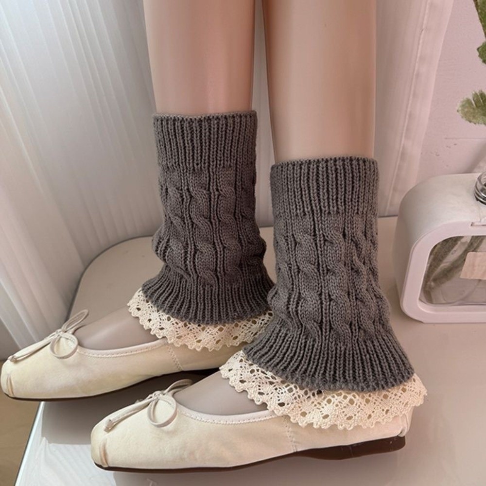 دفايات أرجل محبوكة بحافة مكشكش - مراجعة Boot Sock Slouchy وسعره