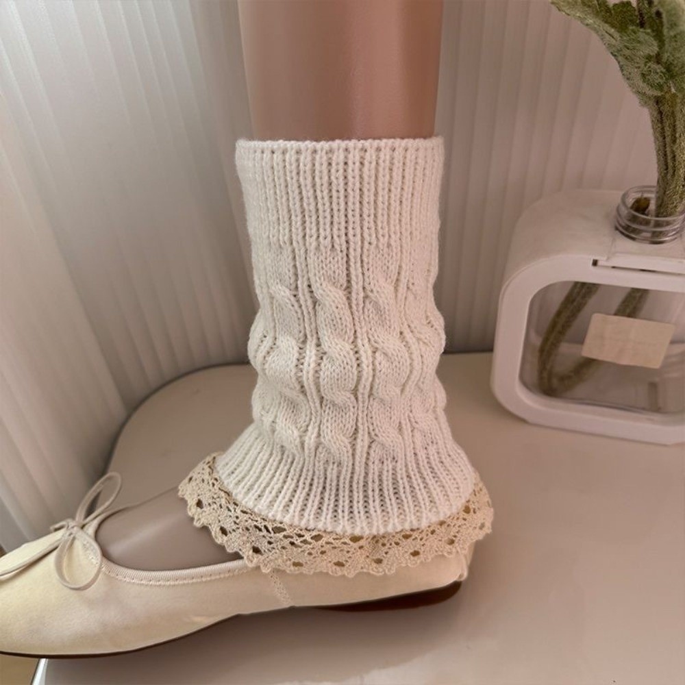 دفايات أرجل محبوكة بحافة مكشكش - مراجعة Boot Sock Slouchy وسعره