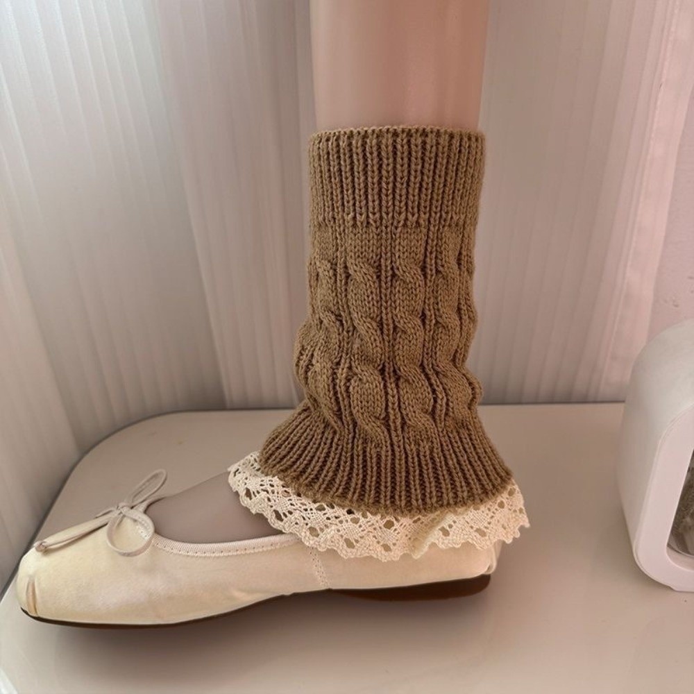 دفايات أرجل محبوكة بحافة مكشكش - مراجعة Boot Sock Slouchy وسعره