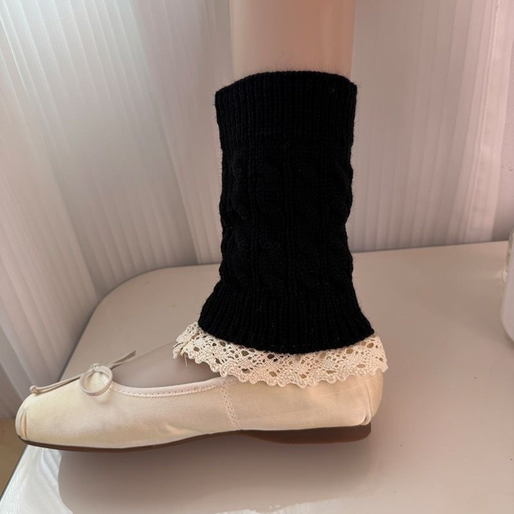 دفايات أرجل محبوكة بحافة مكشكش - مراجعة Boot Sock Slouchy وسعره