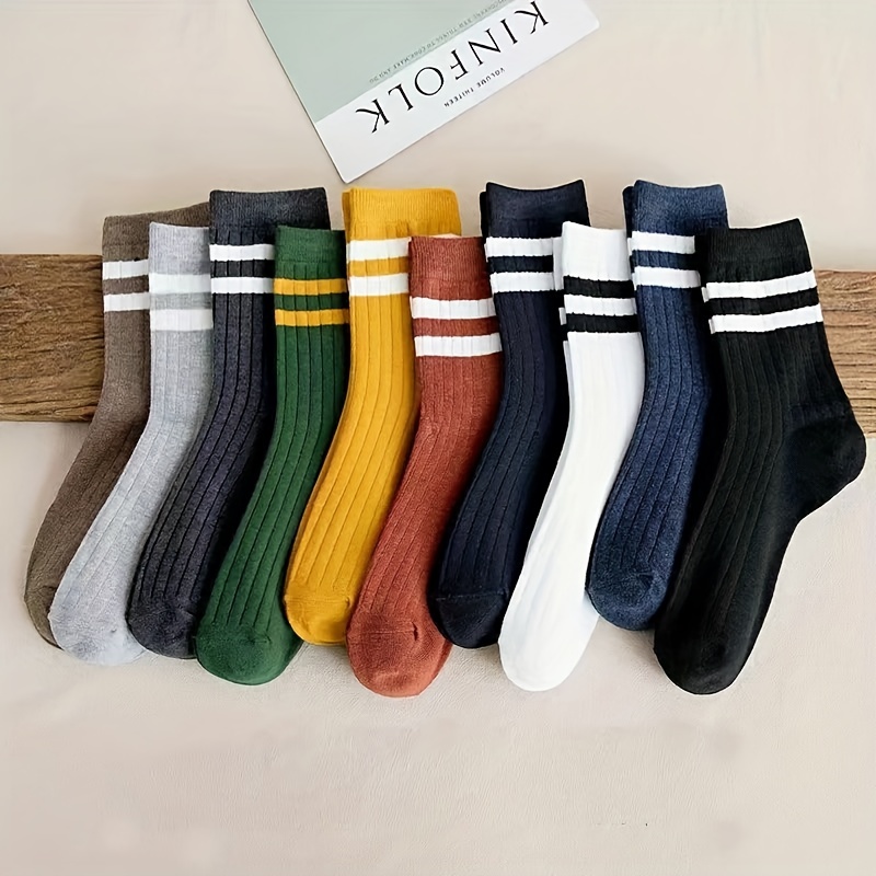 5 قطع من الجوارب الرجالية المب - مراجعة Cotton Crew Sock Pack وسعره