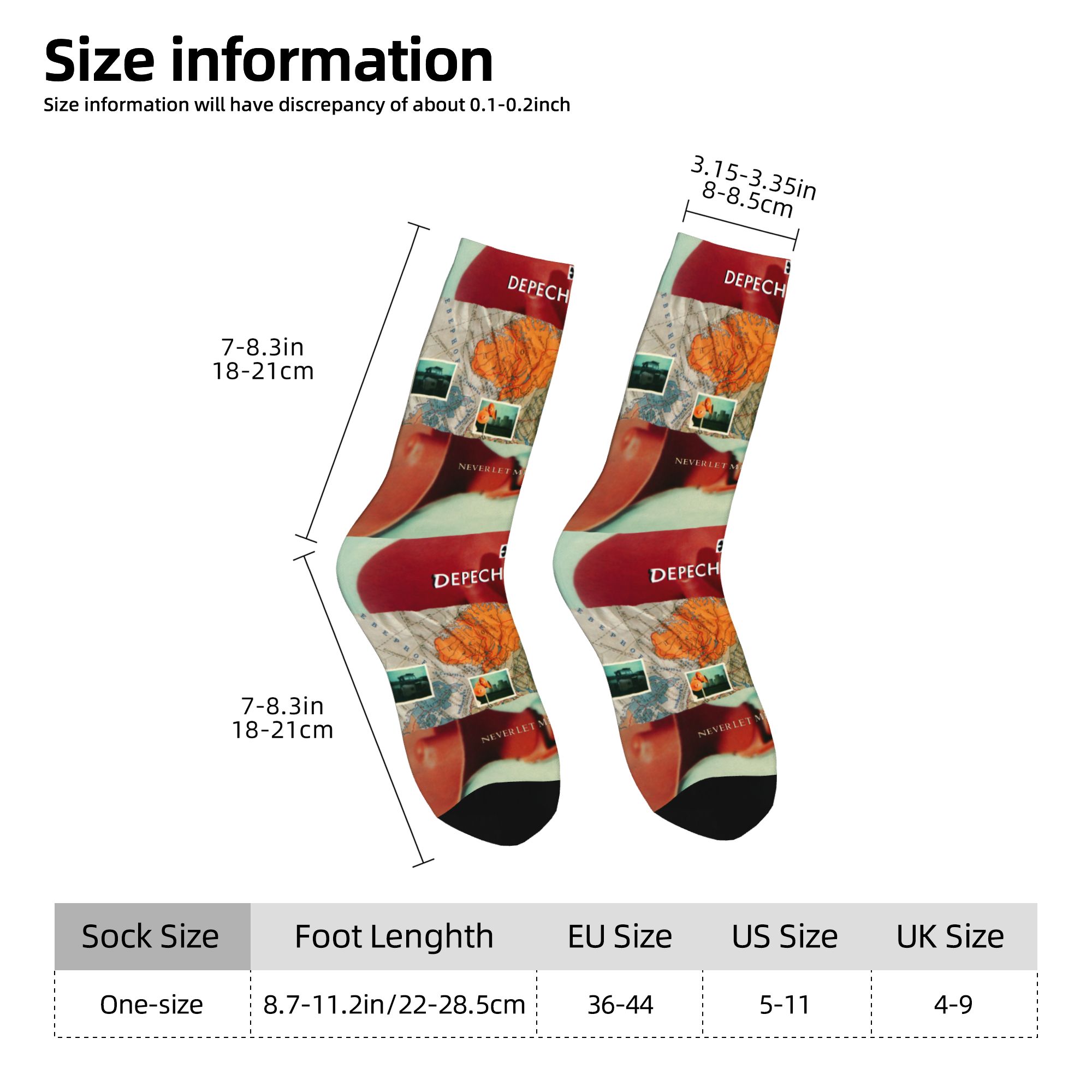 جوارب مخصصة بتصميم D-Depeche C - مراجعة Dress Sock Men وسعره