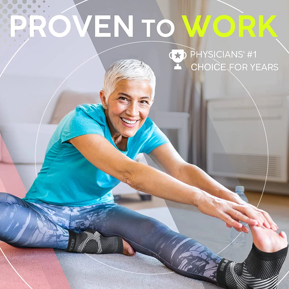 زوج واحد من جوارب ضغط لدعم الك - مراجعة Ankle Brace Sock وسعره