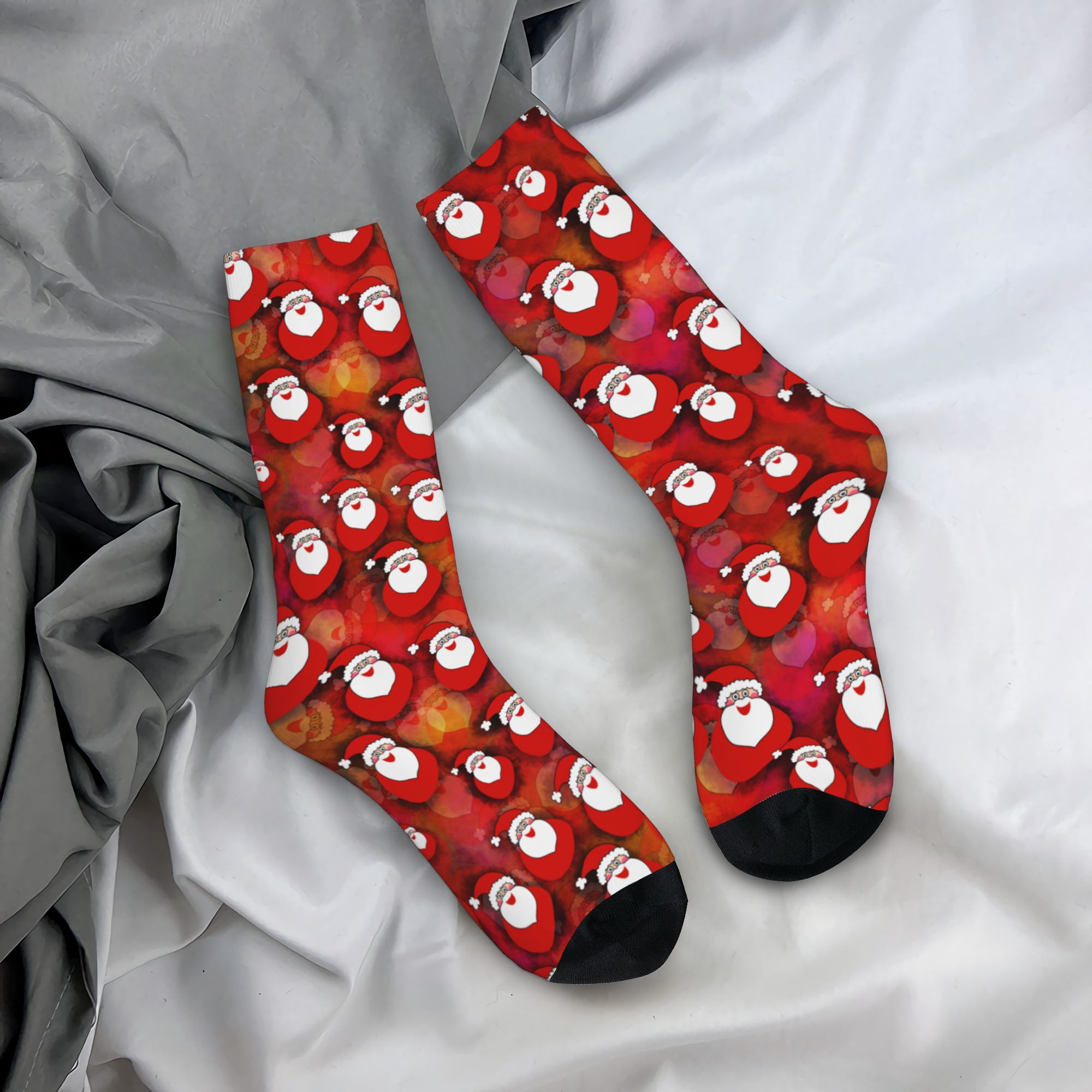 جوارب مخصصة بتصميم سانتا كلوز  - مراجعة Dress Sock Men وسعره