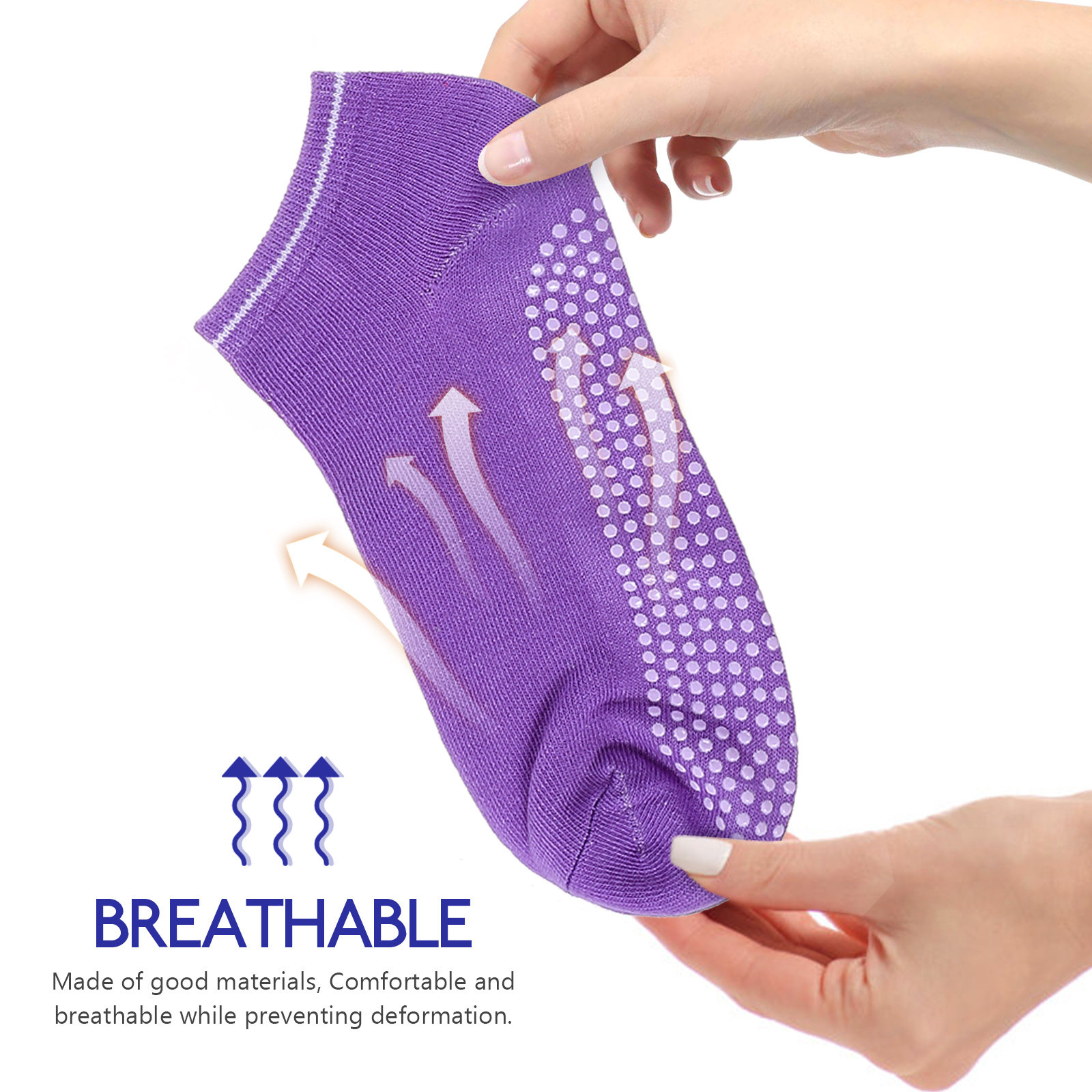 6 أزواج من جوارب اليوغا المضاد - مراجعة Grip Sock Yoga وسعره