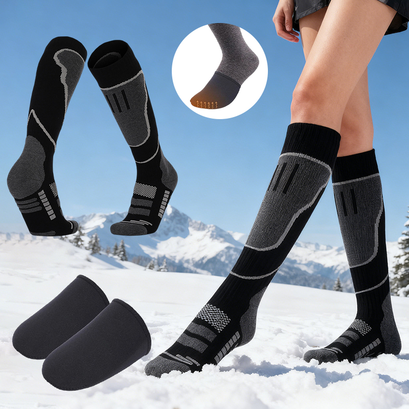 2 زوج جوارب التزلج الحرارية و  - مراجعة Thermal Sock Winter وسعره