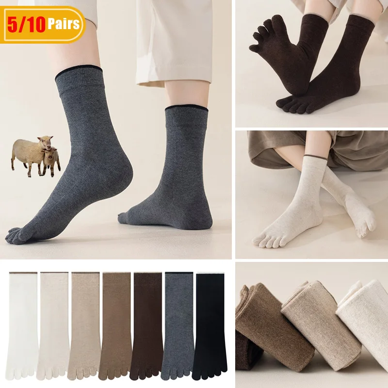 5/10 أزواج من جوارب الصوف للرج - مراجعة Thermal Sock Winter وسعره