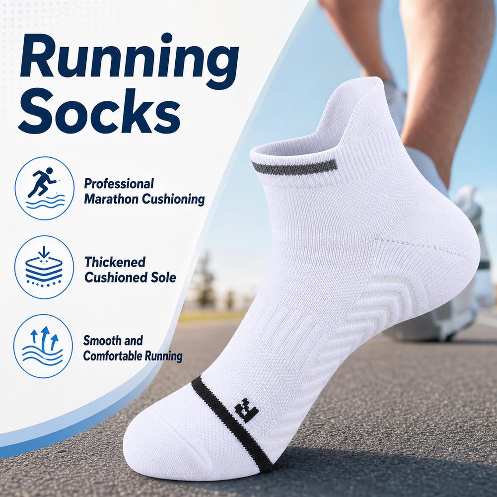 جوارب احترافية لسباقات الماراث - مراجعة Athletic Sock Cushion وسعره