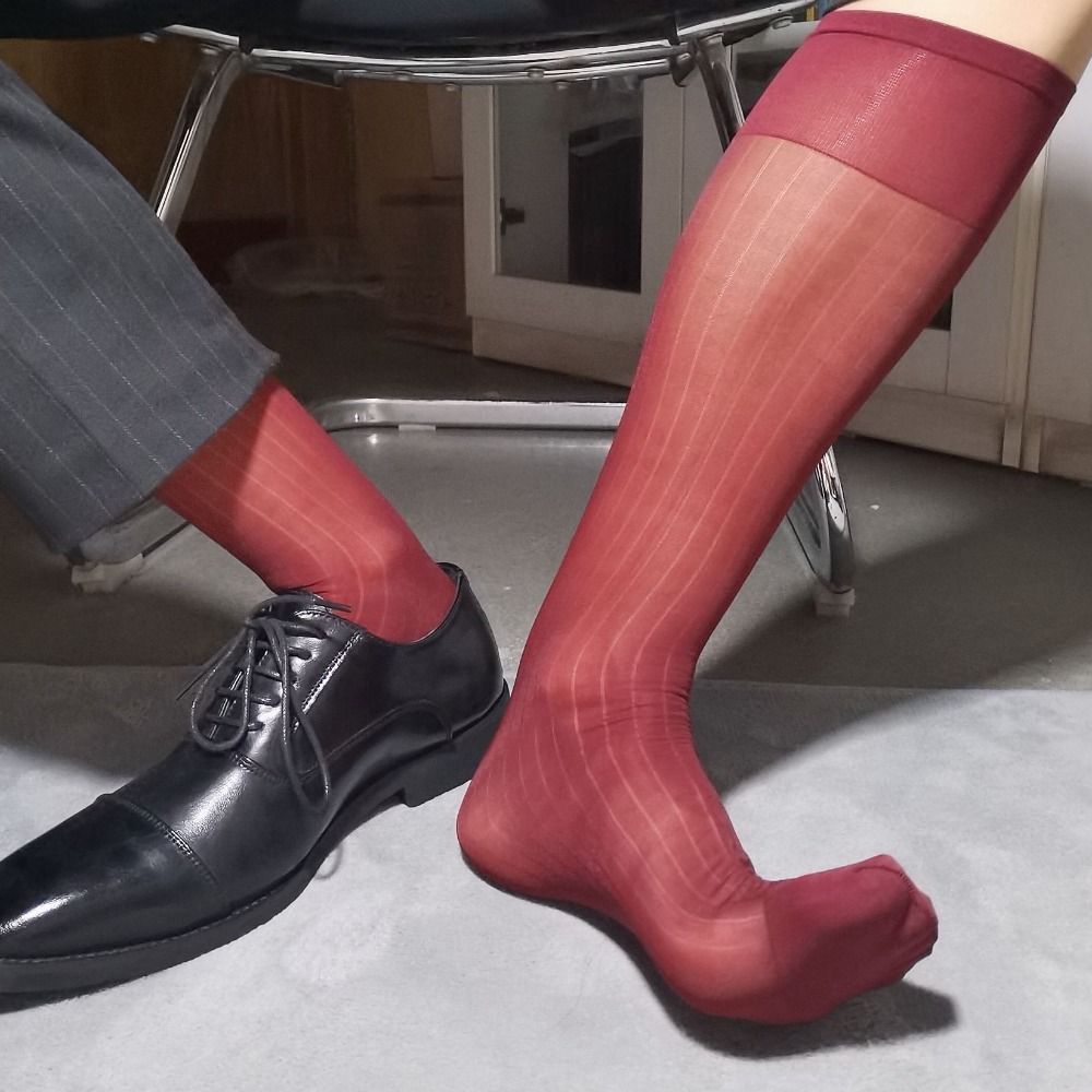جوارب رجالية شفافة رفيعة، جوار - مراجعة Dress Sock Men وسعره